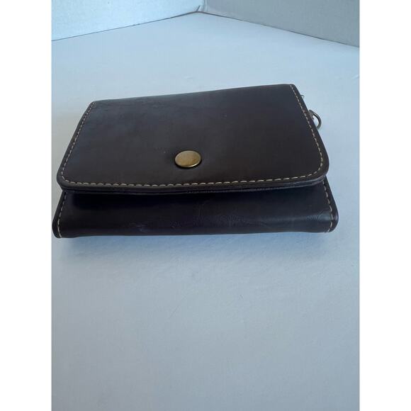 NEW Rosetti Wisdom Brown Vegan Wallet Wristlet With Chain - Picture 5 of 12